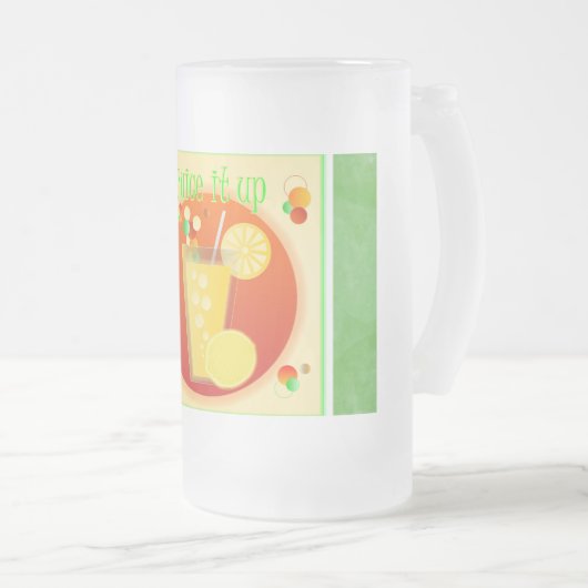 Kaltsaftgetränke Grüne Mattierte Tasse (VorderseiteRechts)