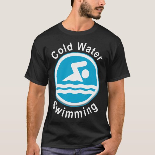 Kaltwasser Schwimmen T-Shirt (Vorderseite)