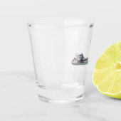 Kalumeterglas Schnapsglas (Links)