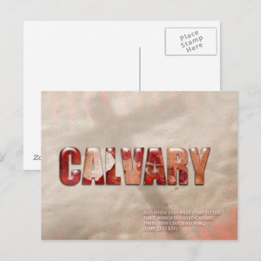 Kalvarien Postkarte (Vorne/Hinten)