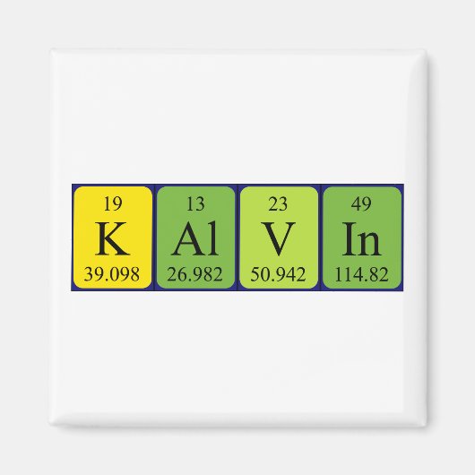 Kalvin Periodenmagnet Magnet (Vorne)