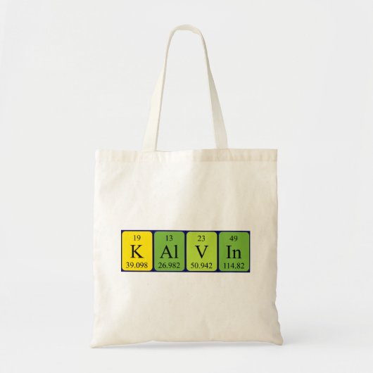 Kalvin-Tablettenname Totbeutel Tragetasche (Vorne)