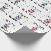 Kalvinisten sind Menschen Geschenkpapier (Ecke)