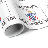 Kalvinisten sind Menschen Geschenkpapier (Rolleneckpunkt)