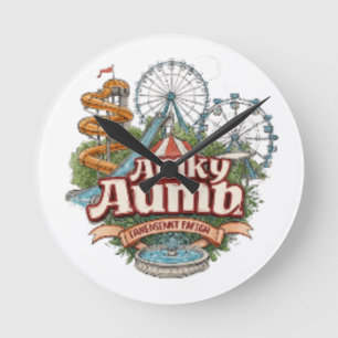 Kalyan Amusement Park Water Wave Wall Clock Runde Wanduhr
