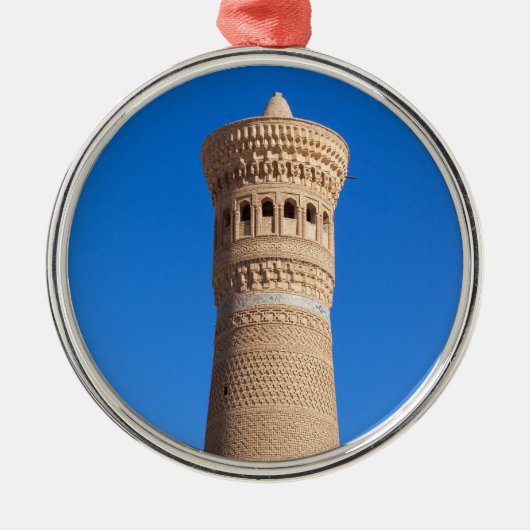 Kalyan minaret - Bukhara, Usbekistan Ornament Aus Metall (Vorne)