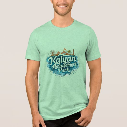 Kalyan Vergnügungspark Tri-Blend Shirt (Vorderseite)