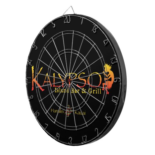 Kalypso buntes Logo mit Dartscheibe (Vorderseite rechts)
