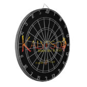 Kalypso buntes Logo mit Dartscheibe (Vorderseite Links)