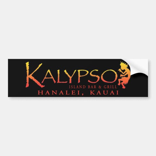 Kalypso Insel-Bar und Grill Autoaufkleber (Vorne)