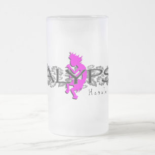 Kalypso Kane Insel mit Blumen Mattglas Bierglas