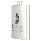 Kalypso Kane Logo im Schwarzen Flachmann (Links)