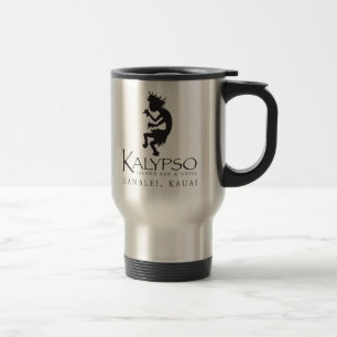 Kalypso Kane Logo im Schwarzen Reisebecher
