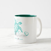 Kalypso Meeresschildkröte Zweifarbige Tasse (VorderseiteRechts)
