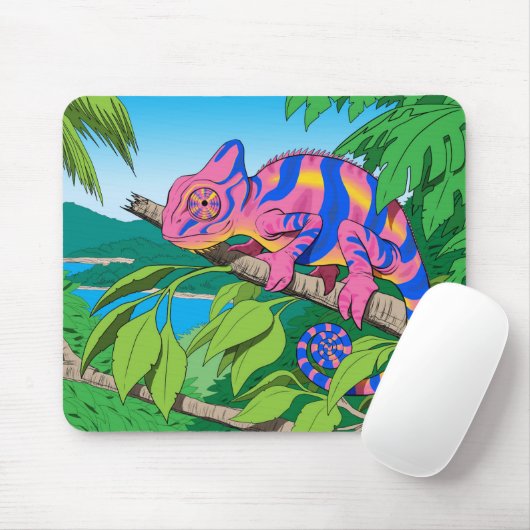 Kalypsochamäleon-Mausunterlage Mousepad (Mit Mouse)