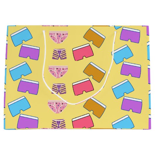 Kalzonez-Muster Große Geschenktüte (Vorderseite)