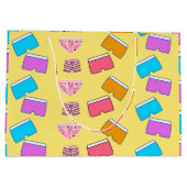 Kalzonez-Muster Große Geschenktüte (Rückseite)