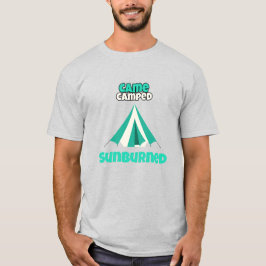 Kam Camping Sonnenverbrannt Wüsten Camping T-Shirt