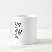 Kam Josh 2024 Script for Men Women Kamala Harris 2 Kaffeetasse (Vorderseite Links)