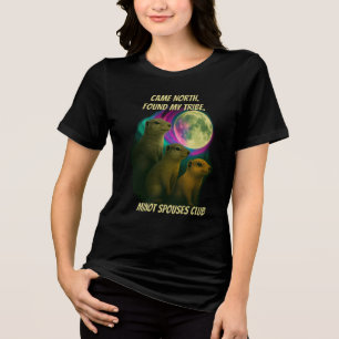 Kam nach Norden. Fand meinen Stamm. Minot-Ehepartn Tri-Blend Shirt