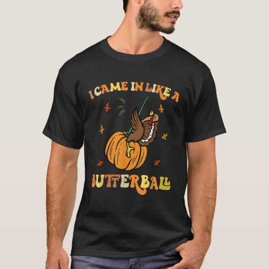 kam wie ein Butterball-lustiger Erntedank Men W T-Shirt (Vorderseite)