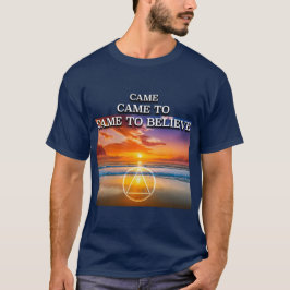 Kam zu glauben OM Slogan Beach bei Sunrise T-Shirt