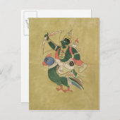 Kama, Gott der Liebe, 18.-19. Jahrhundert Postkarte (Vorne/Hinten)