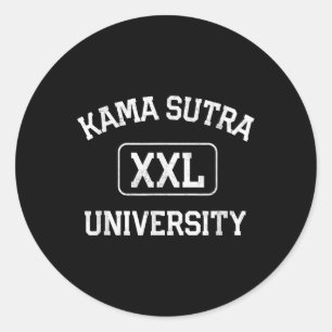 Kama Sutra University Liebe statt Krieg Yang C Runder Aufkleber