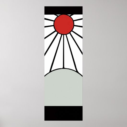 Kamado Tanjiros Hanafuda Ohrringe Vector Design Wh Poster (Vorne)