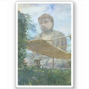 Kamakura Daibutsu Buddha Aquarell Aufkleber