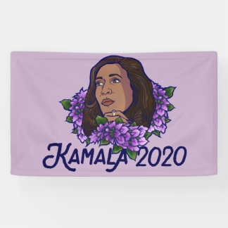 Kamala 2020 Lila Violett Kunst Banner