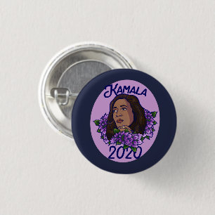 Kamala 2020 Lila Violett Kunst Button