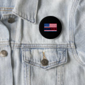 Kamala 2024 Amerikanische Flagge Button (Beispiel)