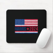 Kamala 2024 Amerikanische Flagge Mousepad (Mit Mouse)