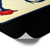 Kamala 2024 Anti Mega High Heels Step on Red Hat Poster (Ecke)