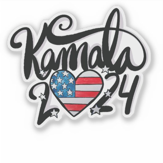 Kamala 2024 aufkleber (Vorderseite)