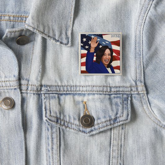 Kamala 2024 button (Beispiel)