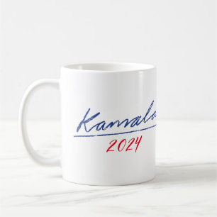 Kamala 2024 Cursive Kaffeetasse