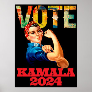 Kamala 2024 Eklige Frauen wählen politisches Poste Poster