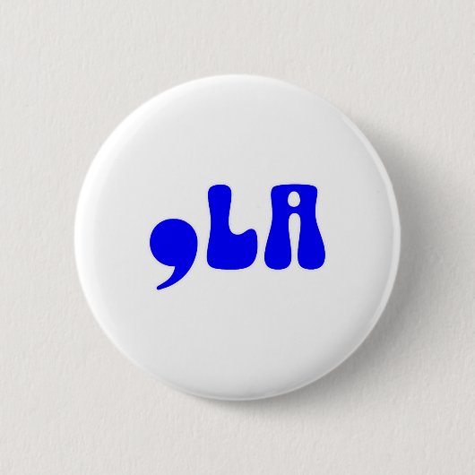 Kamala 2024 Funny Comma La Harris 2024 Button (Vorderseite)