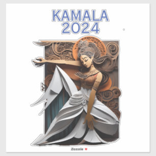 Kamala 2024 für Präsident Thunder_Cove Aufkleber