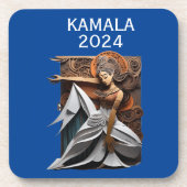 Kamala 2024 für Präsident Thunder_Cove Getränkeuntersetzer (Vorderseite)