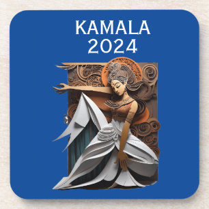Kamala 2024 für Präsident Thunder_Cove Getränkeuntersetzer