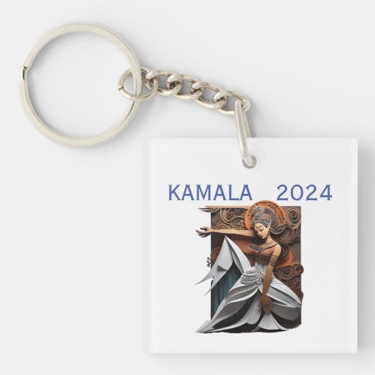Kamala 2024 für Präsident Thunder_Cove Schlüsselanhänger (Vorderseite)