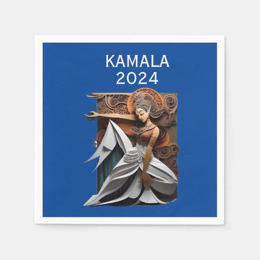 Kamala 2024 für Präsident Thunder_Cove Serviette (Vorderseite)