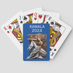 Kamala 2024 für Präsident Thunder_Cove Spielkarten