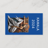 Kamala 2024 für Präsident Thunder_Cove Visitenkarte (Rückseite)