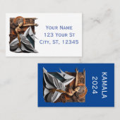 Kamala 2024 für Präsident Thunder_Cove Visitenkarte (Vorne/Hinten)