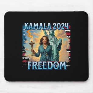 Kamala 2024 für Präsidentin Wahlkampf Lady Liberty Mousepad