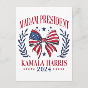 Kamala 2024 Indian Black Queen Melanin Sista Shopp Feiertagspostkarte